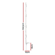 Giantz Electric Fence Posts 20pcs Electric Fence Poly White SFC-FP110-20-WH