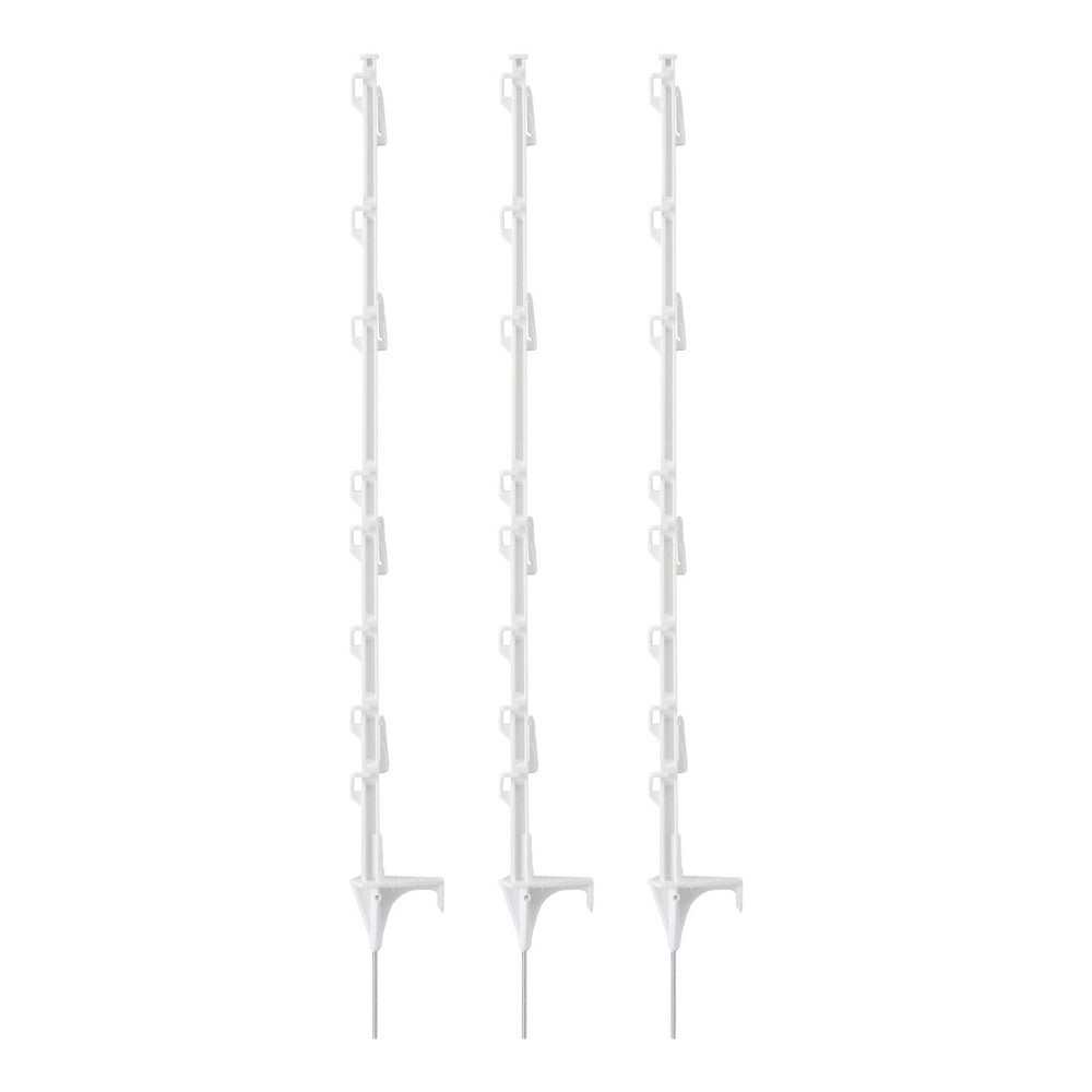 Giantz Electric Fence Posts 20pcs Electric Fence Poly White SFC-FP110-20-WH