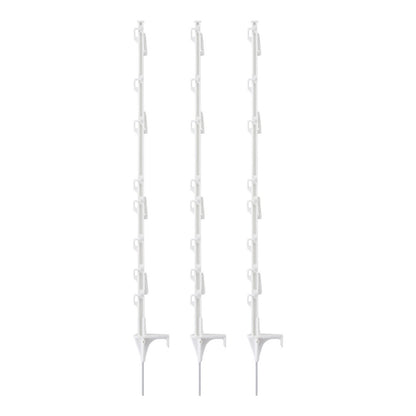 Giantz Electric Fence Posts 20pcs Electric Fence Poly White SFC-FP110-20-WH
