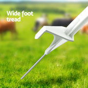 Giantz Electric Fence Posts 20pcs Electric Fence Poly White SFC-FP110-20-WH