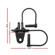Giantz Electric Fence Insulators 200pcs Pinlock Black SFC-LOCK-200