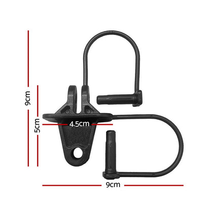 Giantz Electric Fence Insulators 200pcs Pinlock Black SFC-LOCK-200