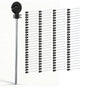 Giantz Electric Fence Ring Insulators 100pcs Stand off Screw in Insulator Black SFC-LOCK25-100