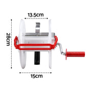 Giantz Electric Fence Reel Geared Portable Polywire Fencing Farm White SFC-REEL13-WH