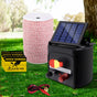Giantz Fence Energiser 3KM Solar Powered Electric 2KM Poly Wire SFC-SO10-3KM-2000-NS