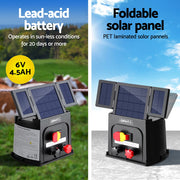Giantz 3km Electric Fence Energiser PET Solar Energizer 0.1J SFC-SO10-3KM-PET