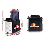 Giantz Fence Energiser 5KM Solar Powered 0.15J Electric Fencing Charger SFC-SO15-5KM
