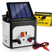 Giantz Fence Energiser 8KM Solar Powered 0.3J Electric Fencing Charger SFC-SO30-8KM-N