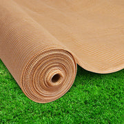 Instahut 50% Shade Cloth 1.83x10m Shadecloth Sail Hevy Duty Beige SH-CL-183X100-100-BE