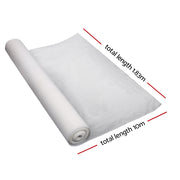 Instahut 50% Shade Cloth 1.83x10m Shadecloth Wide Heavy Duty White SH-CL-183X100-100-R-WH