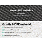 Instahut 50% Shade Cloth 1.83x10m Shadecloth Wide Heavy Duty White SH-CL-183X100-100-R-WH