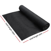 Instahut 50% Shade Cloth 1.83x20m Shade Cloth Sail Heavy Duty Shadecloth Garden Mesh Roll BK SH-CL-183X200-100-BK
