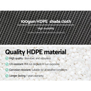 Instahut 50% Shade Cloth 1.83x30m Shadecloth Wide Heavy Duty White SH-CL-183X300-100-R-WH