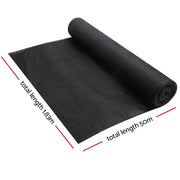 Instahut 70% Shade Cloth 1.83x50m Shade Cloth Sail Heavy Duty Shadecloth Garden Mesh Roll BK SH-CL-183X500-175-BK
