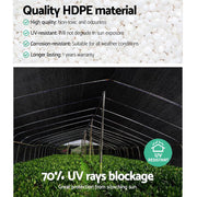 Instahut 70% Shade Cloth 1.83x50m Shade Cloth Sail Heavy Duty Shadecloth Garden Mesh Roll BK SH-CL-183X500-175-BK