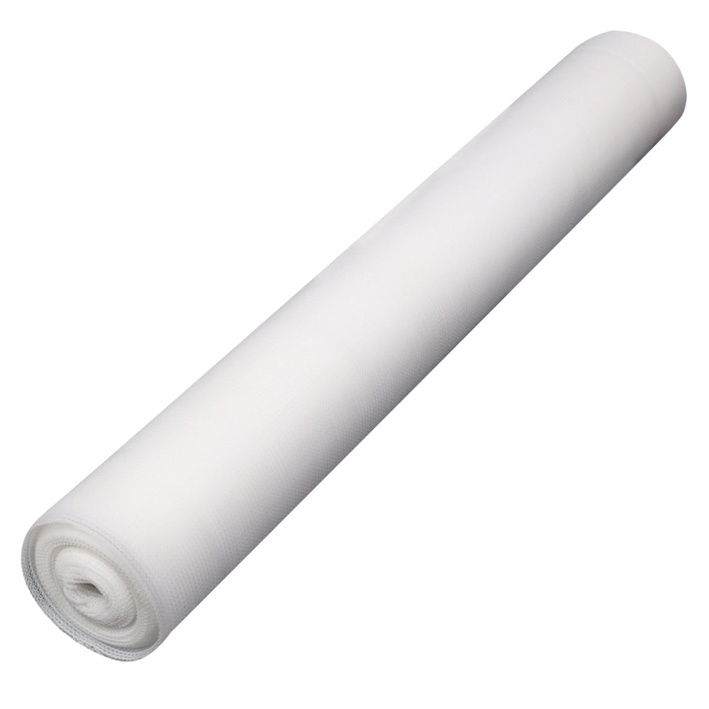Instahut 50% Shade Cloth 3.66x10m Shadecloth Wide Heavy Duty White SH-CL-366X100-100-R-WH