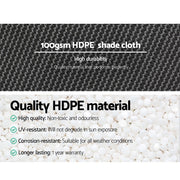 Instahut 50% Shade Cloth 3.66x10m Shadecloth Wide Heavy Duty White SH-CL-366X100-100-R-WH