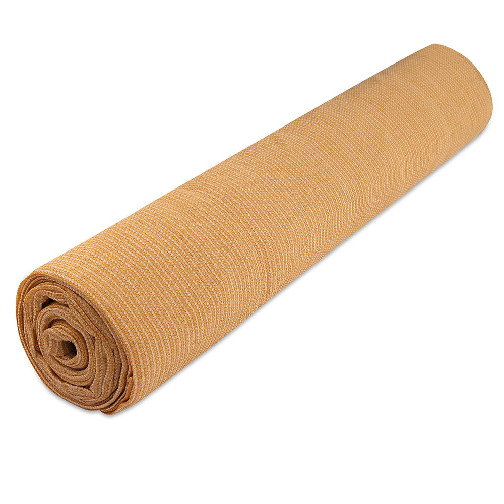 Instahut 50% Shade Cloth 3.66x20m Shadecloth Sail Heavy Duty Beige SH-CL-366X200-100-BE