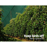 Instahut 50% Shade Cloth 3.66x20m Shadecloth Wide Heavy Duty Green SH-CL-366X200-100-R-GR