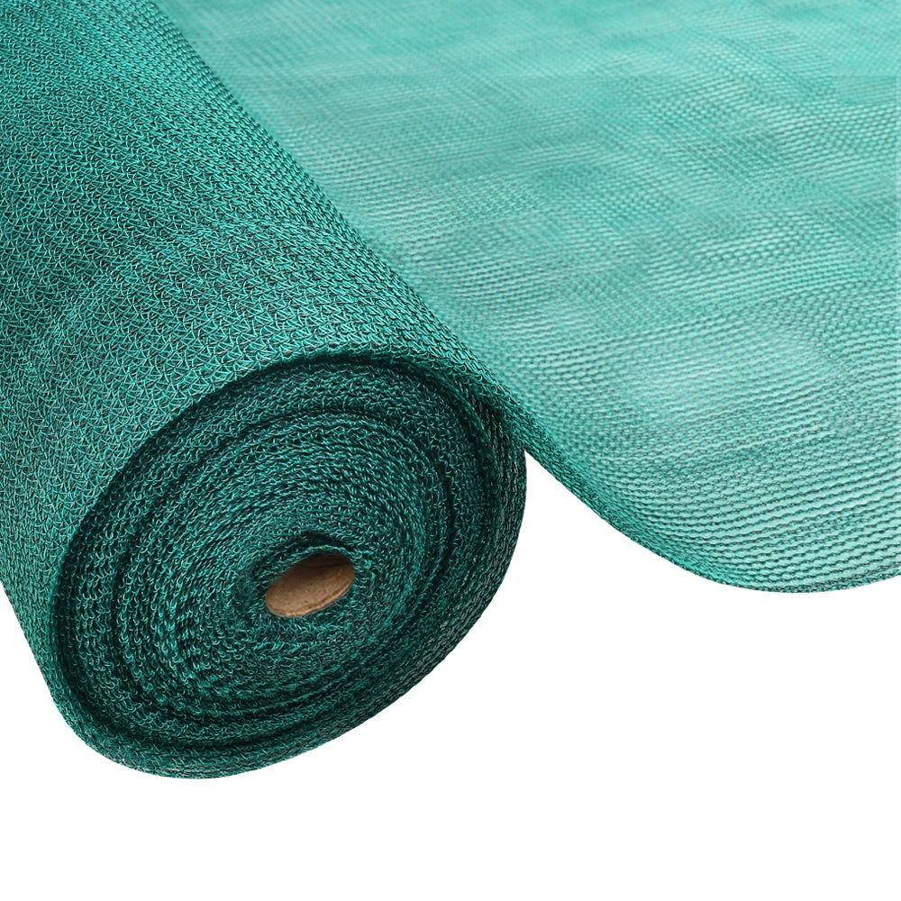 Instahut 50% Shade Cloth 3.66x20m Shadecloth Wide Heavy Duty Green SH-CL-366X200-100-R-GR