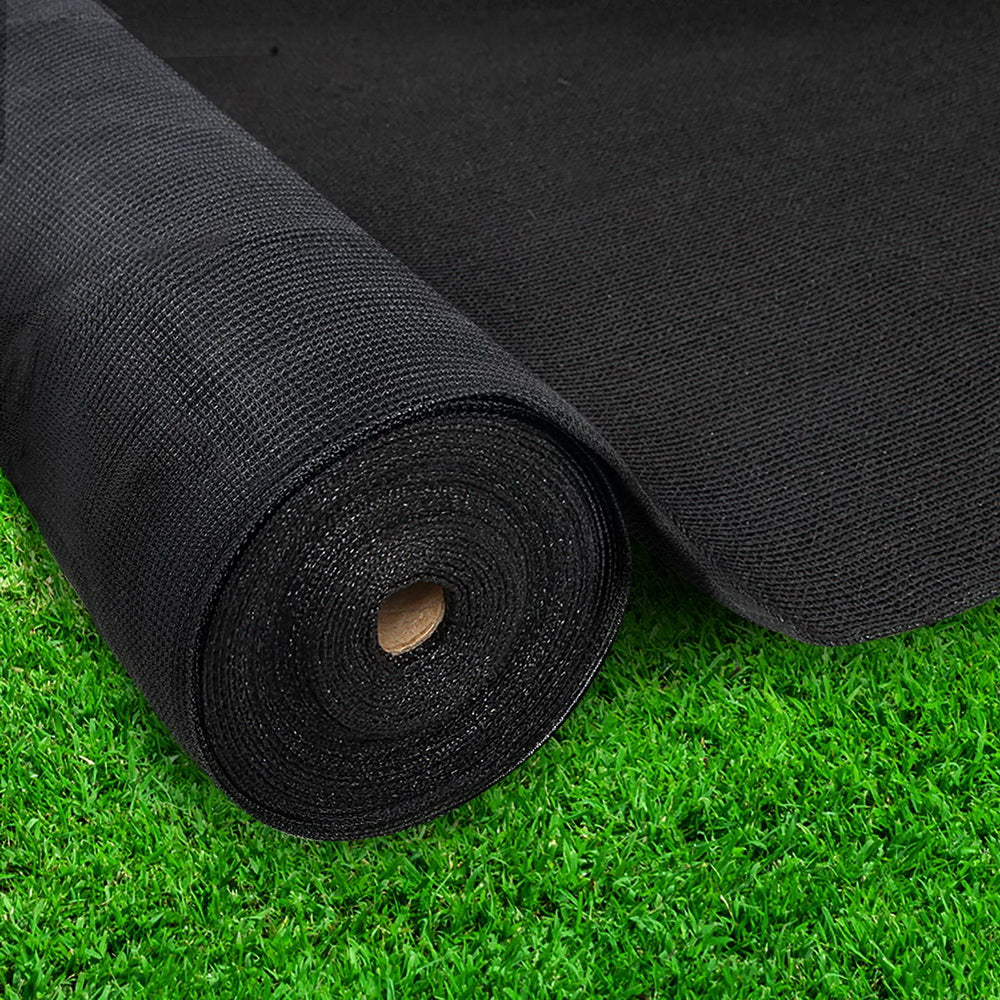 Instahut 30% Shade Cloth 3.66x30m Shadecloth Wide Heavy Duty Black SH-CL-366X300-80-R-BK