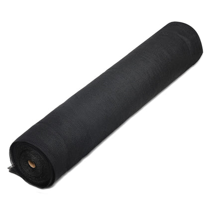Instahut 30% Shade Cloth 3.66x30m Shadecloth Wide Heavy Duty Black SH-CL-366X300-80-R-BK