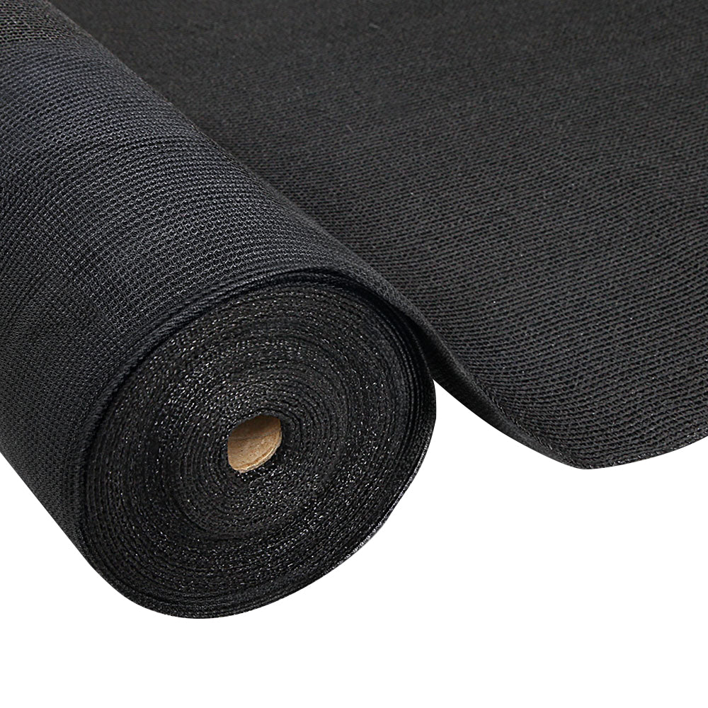 Instahut 30% Shade Cloth 3.66x30m Shadecloth Wide Heavy Duty Black SH-CL-366X300-80-R-BK