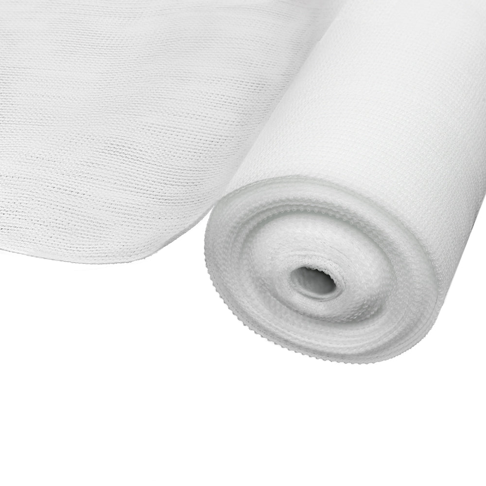 Instahut 50% Shade Cloth 1.83x50m Shadecloth Garden White SH-CL-DL-183X500-100-R-WH