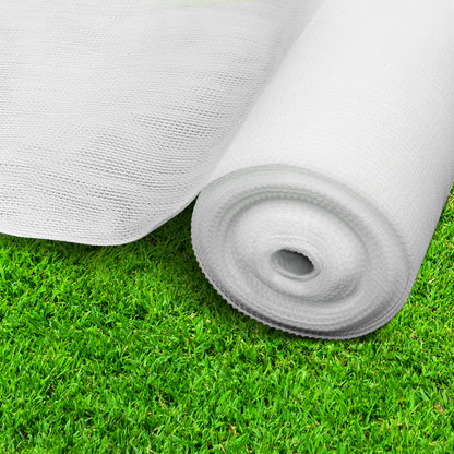 Instahut 50% Shade Cloth 1.83x50m Shadecloth Garden White SH-CL-DL-183X500-100-R-WH