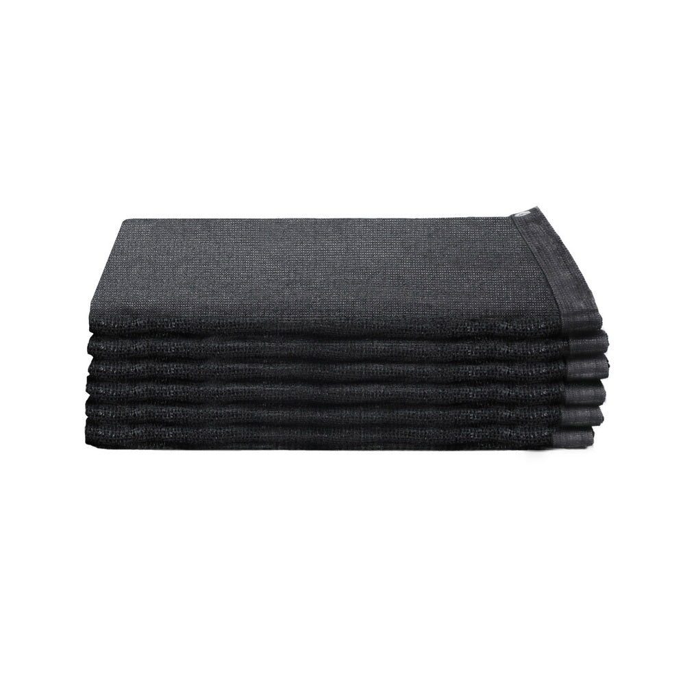 Instahut Shade Cloth Sun Shade Fabric Patio UV Resistant Black 10x2m SH-CL-DL-2X10M-85-BK