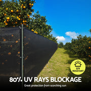 Instahut Shade Cloth Sun Shade Fabric Patio UV Resistant Black 10x2m SH-CL-DL-2X10M-85-BK