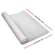 Instahut 90% Shade Cloth 3.66x30m Shadecloth Wide Heavy Duty White SH-CL-DL-366X300-195-R-WH