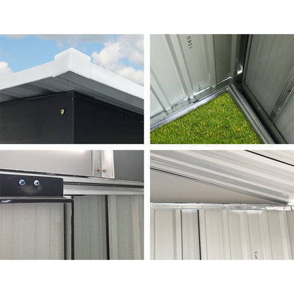 Giantz Garden Shed 1.62x0.86M Sheds Outdoor Storage Tool Workshop House Shelter Sliding Door SHED-FLAT-3X5-AB