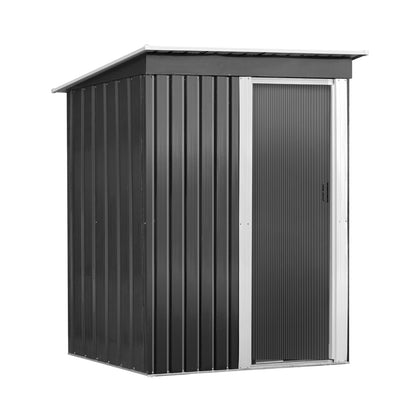 Giantz Garden Shed 1.62x0.86M Sheds Outdoor Storage Tool Workshop House Shelter Sliding Door SHED-FLAT-3X5-AB