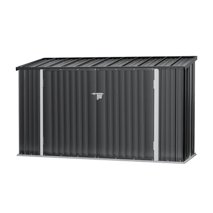 Giantz Garden Shed 2.22x0.91M Bike Sheds Outdoor Storage Tool Workshop House Shelter Double Door SHED-FLAT-3X8-AB