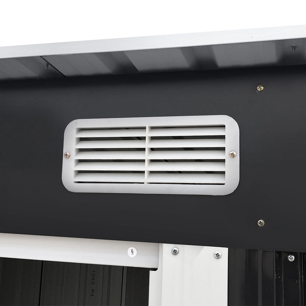 Giantz Garden Shed 1.94x1.21M Sheds Outdoor Storage Workshop House Tool Shelter Sliding Door SHED-FLAT-4X6-AB
