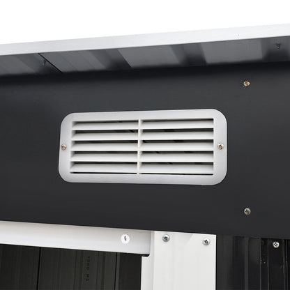 Giantz Garden Shed 1.94x1.21M Sheds Outdoor Storage Workshop House Tool Shelter Sliding Door SHED-FLAT-4X6-AB