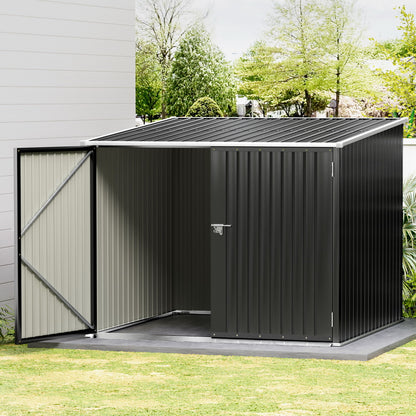 Giantz Garden Shed Sheds Outdoor Storage 2.06x1.96M Tool Workshop House Shelter SHED-FLAT-6X6-ABC