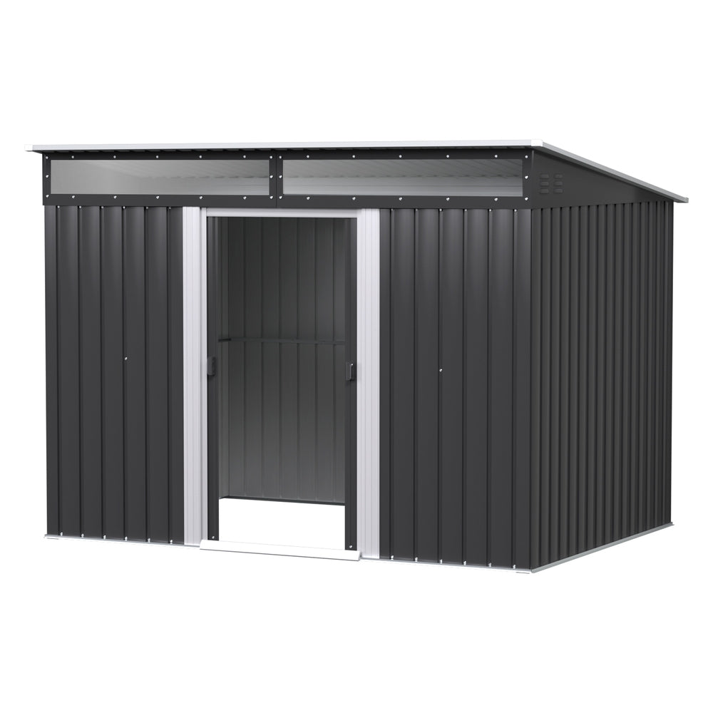 Giantz Garden Shed Outdoor Storage 2.60x1.95M Tool Sheds Workshop House Shelter SHED-FLAT-6X9-ABC