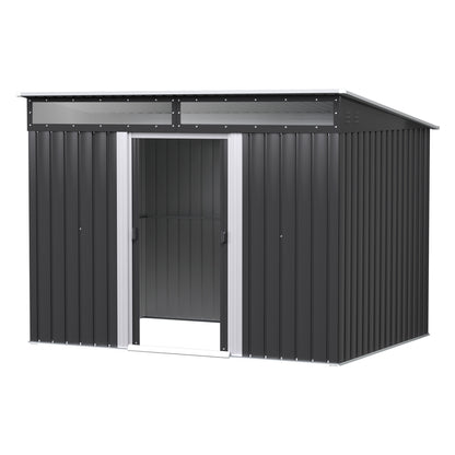 Giantz Garden Shed Outdoor Storage 2.60x1.95M Tool Sheds Workshop House Shelter SHED-FLAT-6X9-ABC