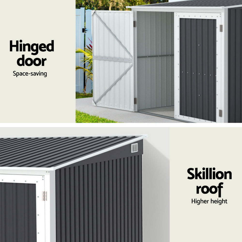 Giantz Garden Shed Sheds Outdoor Storage 2.06x2.03M Tool Workshop House Shelter SHED-FLAT-7X7-ABC