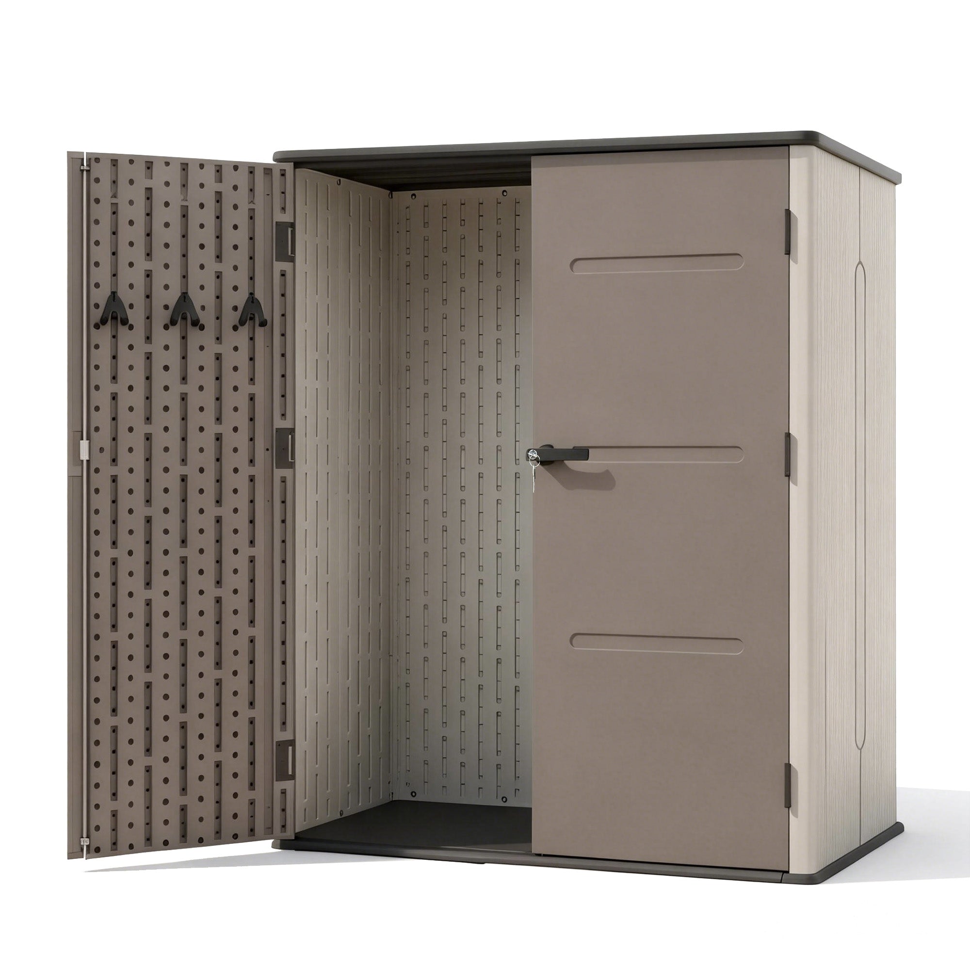 Giantz Garden Shed Outdoor Storage Shed Tool Workshop with Lockable Doors SHED-FLAT-P-3X5-BR-AB