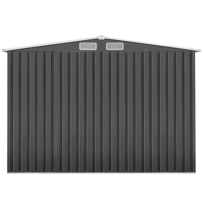 Giantz Garden Shed 2.58x3.14M w/Metal Base Sheds Outdoor Storage Workshop Shelter Sliding Door SHED-GAB-10X8X6-BS-ABC