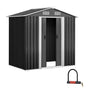 Giantz Garden Shed 1.96x1.32M Sheds Outdoor Storage Tool Workshop Metal Shelter Sliding Door SHED-GAB-4X6-ABC
