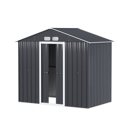 Giantz Garden Shed Outdoor Storage 2.15x1.3M Tool Workshop House Shelter Sliding Door SHED-GAB-4X7-AB