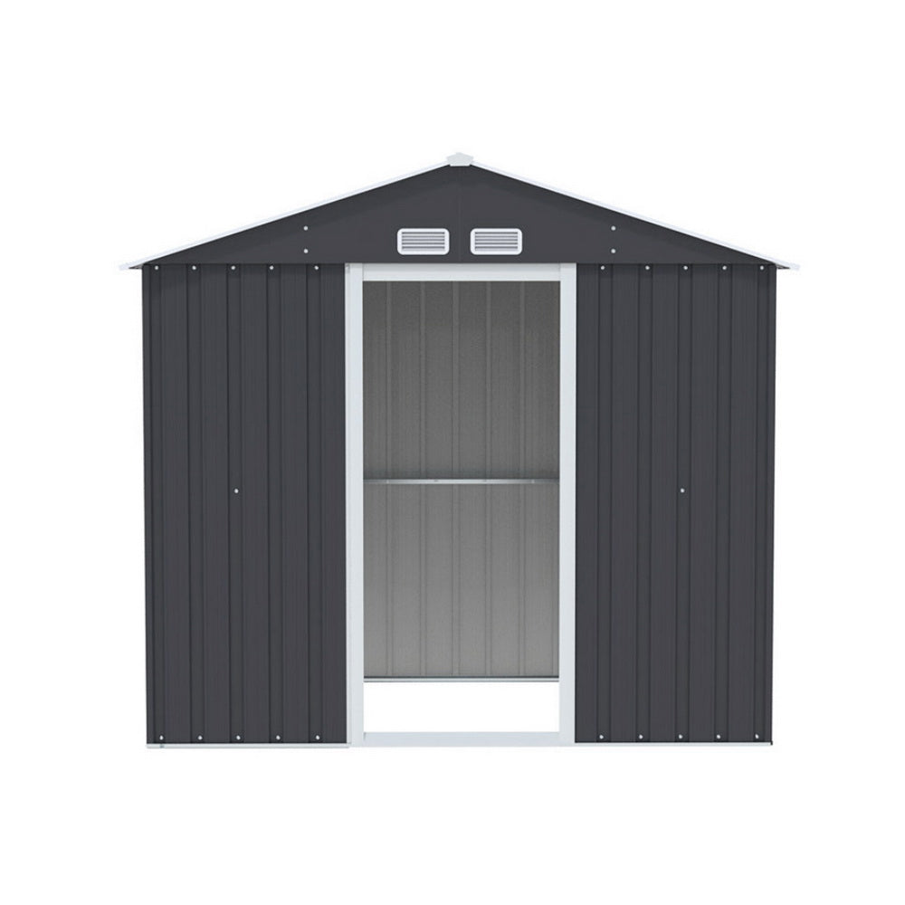 Giantz Garden Shed Outdoor Storage 2.15x1.3M Tool Workshop House Shelter Sliding Door SHED-GAB-4X7-AB