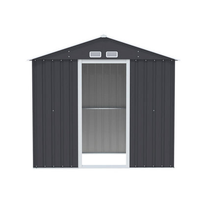 Giantz Garden Shed Outdoor Storage 2.15x1.3M Tool Workshop House Shelter Sliding Door SHED-GAB-4X7-AB