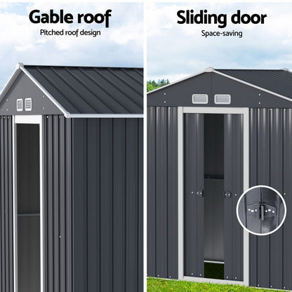 Giantz Garden Shed 3.22x1.96M Outdoor Storage Tool Workshop House Shelter SHED-GAB-6X11X6-ABC