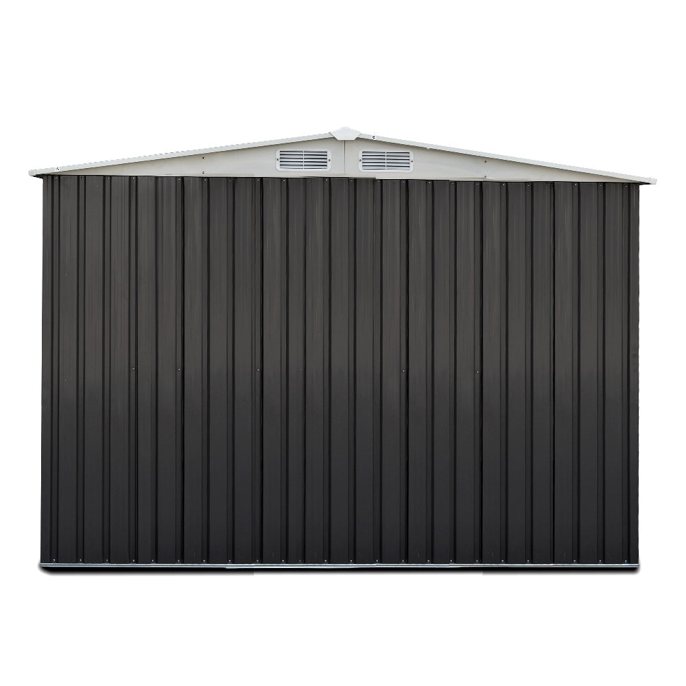 Giantz Garden Shed 2.58x2.07M w/Metal Base Sheds Outdoor Storage Double Door Tool SHED-GAB-6X8-BASE-ABCD