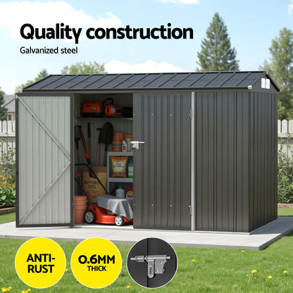 Giantz Garden Shed 3x2.18M Outdoor Storage Sheds Tool Workshop House Shelter SHED-GAB-7X10-ABC